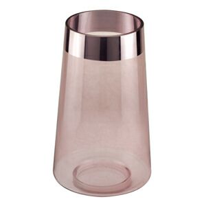 VASO VIDRO SODO-CALCICO ROSA 17x29cm