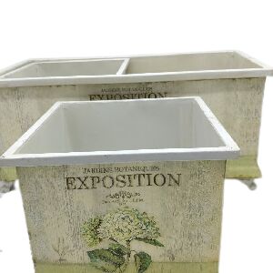 CJ DE CACHEPOTS DE FERRO - 3 PCS