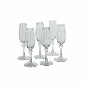 CJ DE TACAS ACRILICO TRANSPARENTE 6 PCS