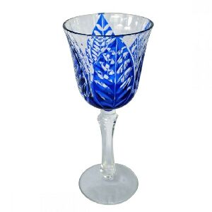 CJ TA&Ccedil;AS DE AGUA DE VIDRO AZUL 6 PCS