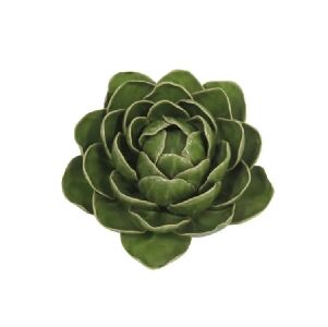 PECA DECORATIVA DE MESA - FLOR VERDE