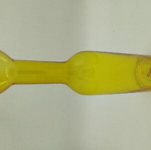 VASO VIDRO SCIENCE AMARELO