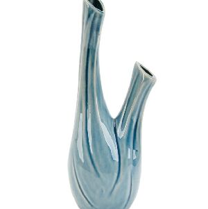 ANSE VASO CERAMICA AZUL M