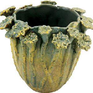 CHRYSO VASO CERAMICA VERDE M