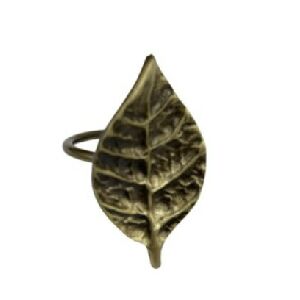 CJ 4 ANEIS DE GUARDANAPO FOLHA 5X7CM