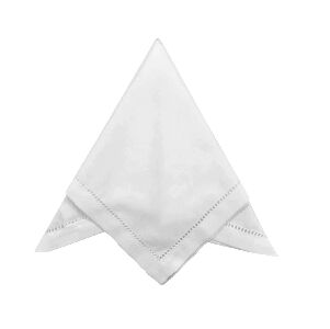 CJ 4 GUARDANAPOS AUGURI CASA BRANCO 50X50CM