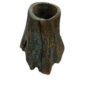 CACHEPOT MADEIRA TRONCO VULC&Atilde;O