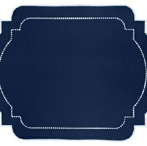 JOGO AMERICANO NYLON AZUL MARINHO 52X40CM