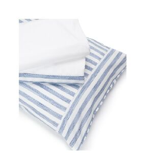 JOGO DE CAMA FULL/CASAL DENIM BLUE LISTRADO