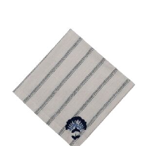 GUARDANAPO LISTA FLOR AZUL