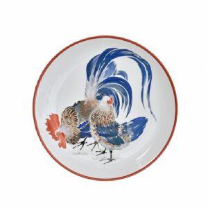 PRATO DE JANTAR GALO RUSTY