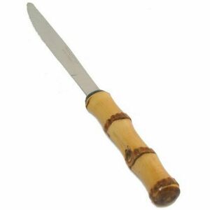 FACA DE JANTAR CABO BAMBU NATURAL 21X3X2CM