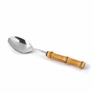 COLHER DE JANTAR CABO BAMBU NATURAL 3X21CM