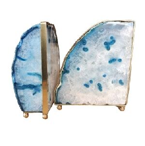 APARADOR DE LIVROS &Aacute;GATA AZUL 15X5CM