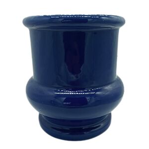 VASO BROWN BLUE GRANDE COM DETALHE ARREDONDADO