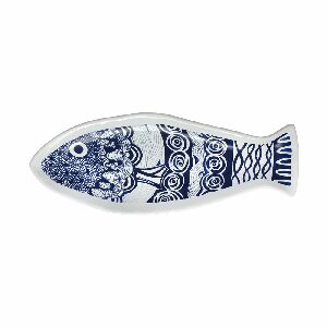 CONJUNTO 4 PRATOS DECORATIVOS PESCE I