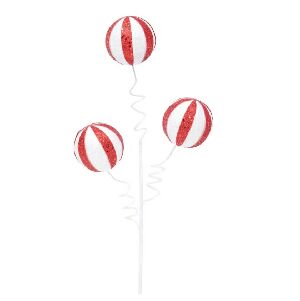 GALHO 3 BOLAS LISTRAS VRM/BCO C/1 UN