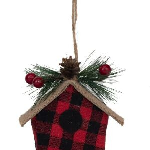 ENFEITE PARA PENDURAR CASINHA XADREZ