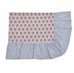 TOALHA DE MESA CARIMBO VERMELHO