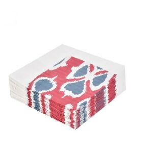 GUARDANAPO DE PAPEL IKAT VERMELHO