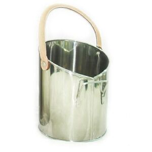 BALDE PARA LENHA ACO INOX