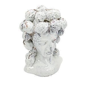 BUSTO EM CERAMICA BRANCO - DAMA