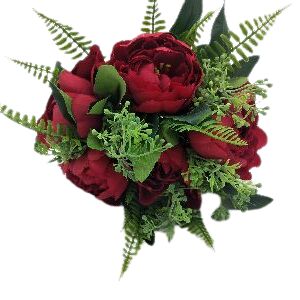 BUSH PEONIAS VERMELHAS SAMAMBAIA