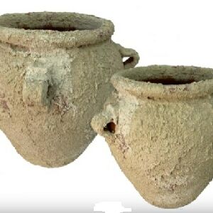 VASO URNA RUST PALHA PEQ