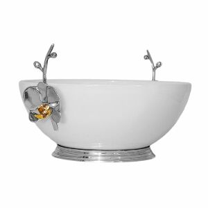 TIGELA BOJUDA CL&Aacute;SSICA GRANDE ORQU&Iacute;DEA 29X12CM