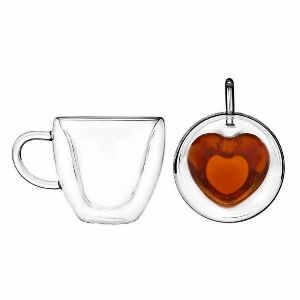 CJ 2 XICARAS PARA CAF&Eacute; HEART 80ml