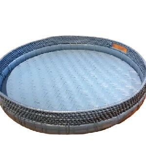 BANDEJA RATTAN E BAMBU G