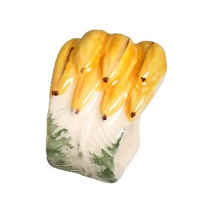 CJ 6 ANEIS DE GUARDANAPO BANANA 6X6,5X5CM