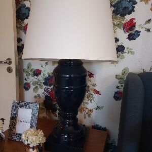 BASE DE ABAJUR ANFORA AZUL MARINHO