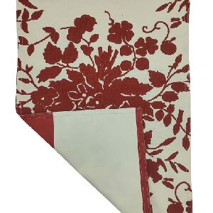 JOGO AMERICANO ENTREPOSTO FLORAL MARGOT/LISTA VERMELHO 50X50CM