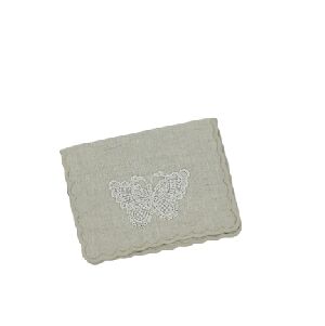 GUARDANAPO DE COQUETEL LINHO PAPILLON CRU 14X20CM